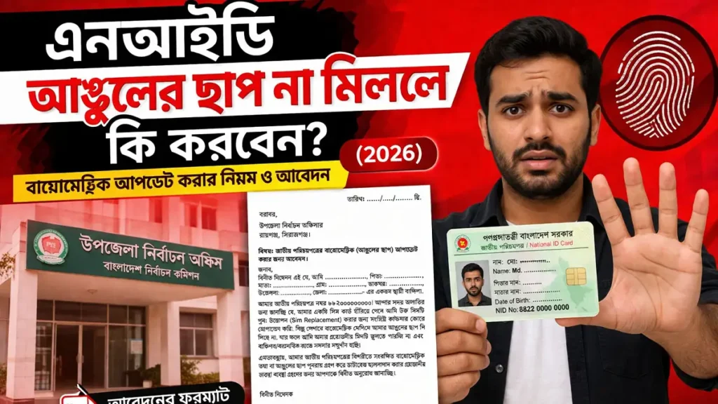 nid biometric update application bangladesh fingerprint mismatch solution bd