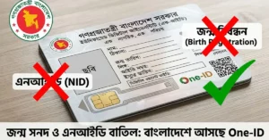 বাংলাদেশের এক-আইডি ডিজিটাল পরিচয়পত্রের ধারণা